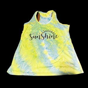 Tie Dye "Hello Sunshine" Tank Top
